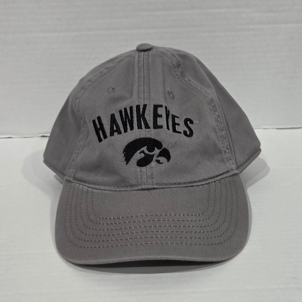 Legacy Iowa Hawkeyes Hat Gray Adjustable Strapback Baseball Cap University Iowa